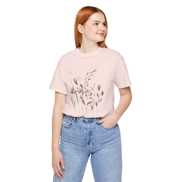 Rowan Floral Meadow Awesome Unisex Jersey Short Sleeve Tee Marvelous Studio T-shirt