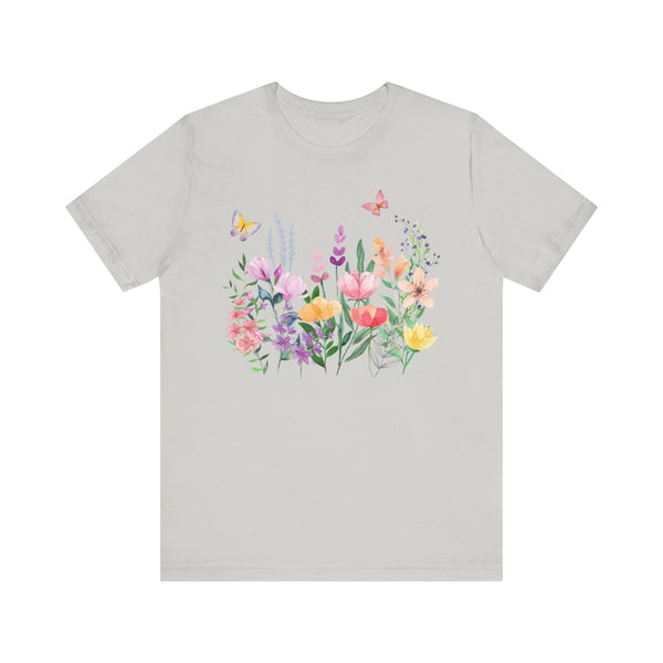 Eileen Floral Meadow Awesome Unisex Jersey Short Sleeve Tee Marvelous Studio T-shirt