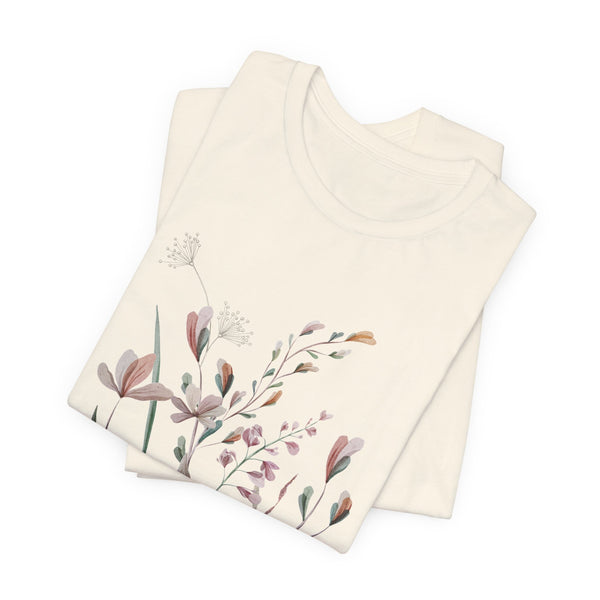 Rowan Floral Meadow Awesome Unisex Jersey Short Sleeve Tee Marvelous Studio T-shirt