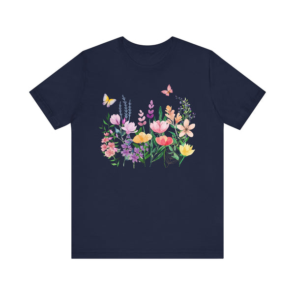 Eileen Floral Meadow Awesome Unisex Jersey Short Sleeve Tee Marvelous Studio T-shirt