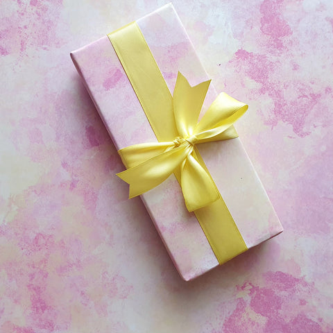 Pinky Promise Luxury Wrapping Paper pink yellow
