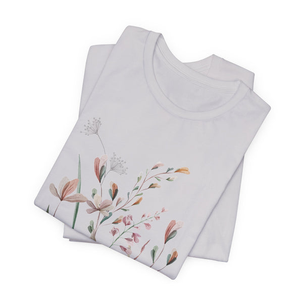 Rowan Floral Meadow Awesome Unisex Jersey Short Sleeve Tee Marvelous Studio T-shirt