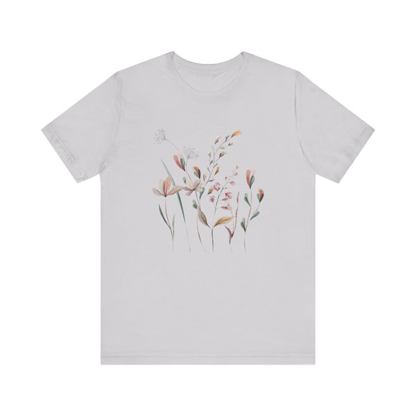 Rowan Floral Meadow Awesome Unisex Jersey Short Sleeve Tee Marvelous Studio T-shirt