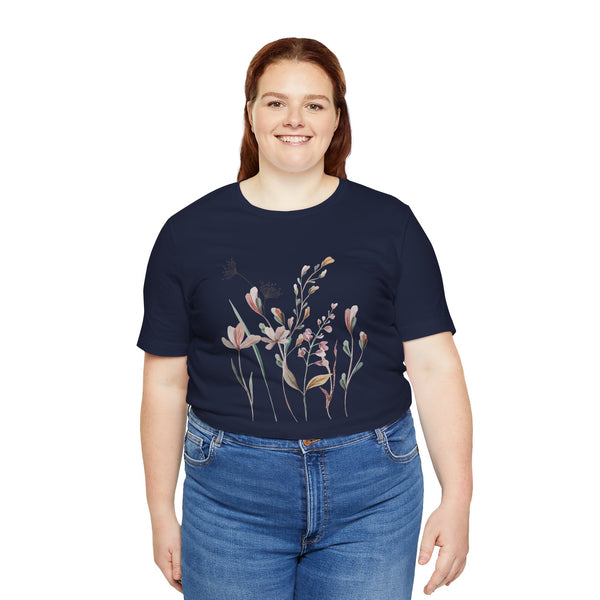 Rowan Floral Meadow Awesome Unisex Jersey Short Sleeve Tee Marvelous Studio T-shirt