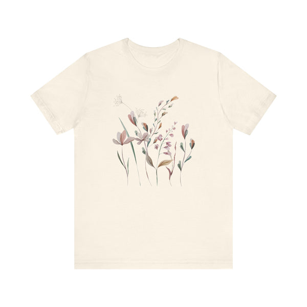 Rowan Floral Meadow Awesome Unisex Jersey Short Sleeve Tee Marvelous Studio T-shirt