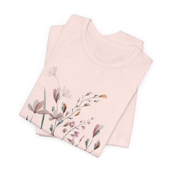 Rowan Floral Meadow Awesome Unisex Jersey Short Sleeve Tee Marvelous Studio T-shirt