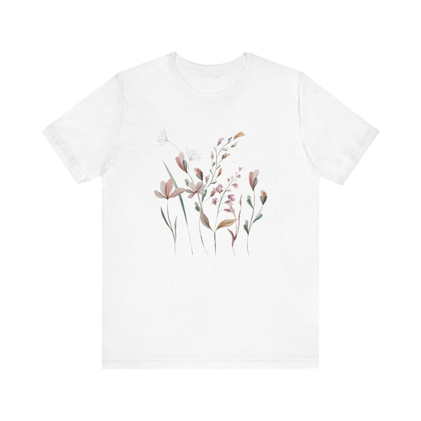 Rowan Floral Meadow Awesome Unisex Jersey Short Sleeve Tee Marvelous Studio T-shirt