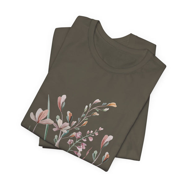 Rowan Floral Meadow Awesome Unisex Jersey Short Sleeve Tee Marvelous Studio T-shirt