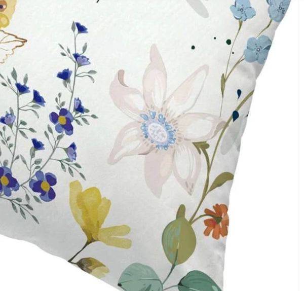 Delicate Flowers Print Cushion Cover Chic Pattern 45cm x 45 cm and 30cm x 50cm floral