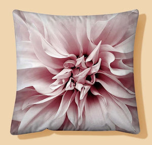 Flower Blush Pink Velvet Cushion Cover Floral Pillow 45cm x 45 cm UK bloom botanic housewarming chic home decor pretty beautiful botanical