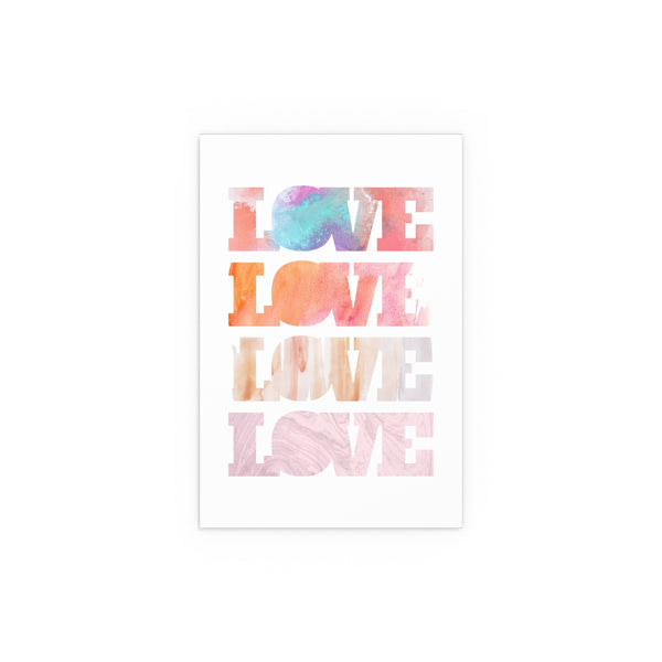Love, Love letters Watercolor Art Marvelous Studio Silk Posters