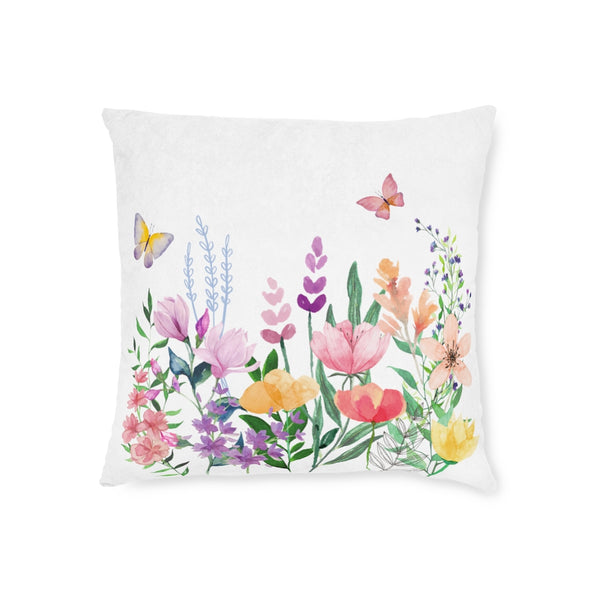 Eileen Floral Meadow Square Pillow Double Sided Print Marvelous Studio