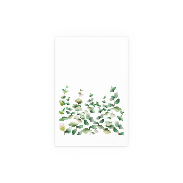 Reese Green Leaves Botanical Watercolor Greenery Print 200gsm Farmhouse Plant Wall Art Green Leafy Housewarming Premium Poster