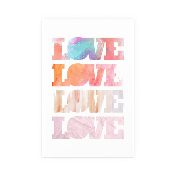 Love, Love letters Watercolor Art Marvelous Studio Silk Posters