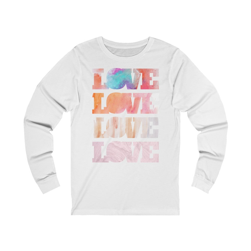 Love, Love Unisex Jersey Long Sleeve Tee Marvelous Studio